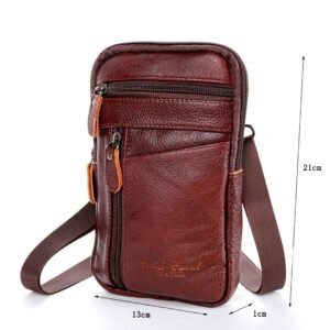 Bolsa Transversal Artesanal Couro Legítimo