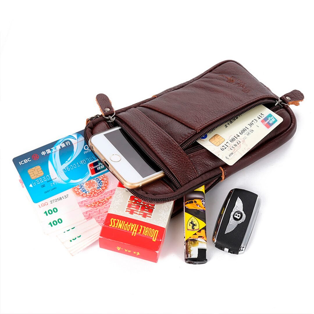 Bolsa Transversal Artesanal Couro Legítimo