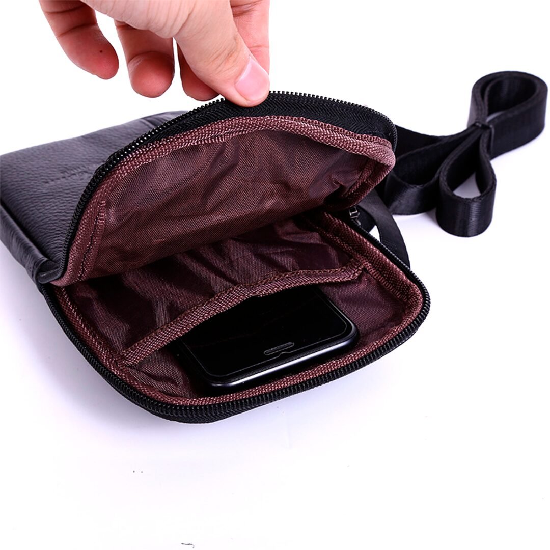 Bolsa Transversal Artesanal Couro Legítimo