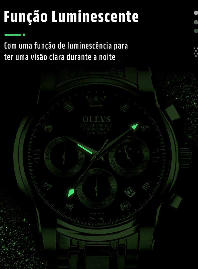 Relógio Clássico de Luxo [A PROVA D'ÁGUA] - Clube Boss