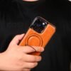 Capinha iphone couro