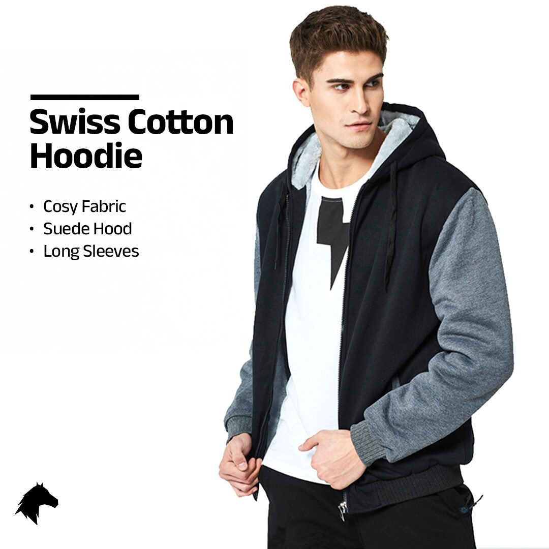 Alpine Swiss Swiss Cotton Hoodie - Clube Boss