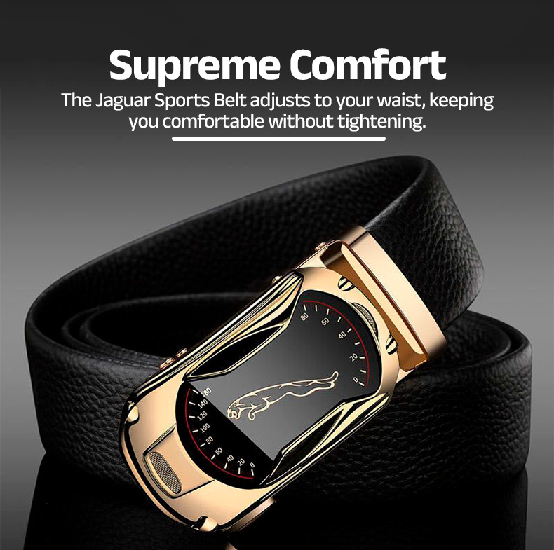 Genuine Leather Jaguar Sports Belt (Buy 1 Get 2) - Clube Boss