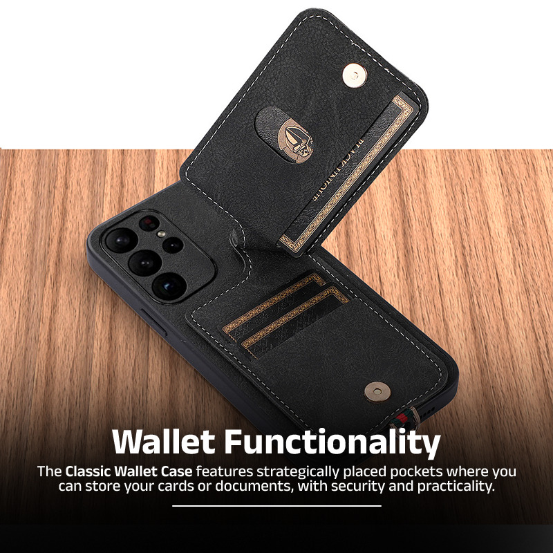 Classic Wallet Genuine Leather Samsung Case - Clube Boss
