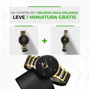 Relógio de Luxo Masculino Gold Orlando - Clube Boss